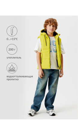 Жилет (утепленный) детский для мальчиков Gian ярко-желтый