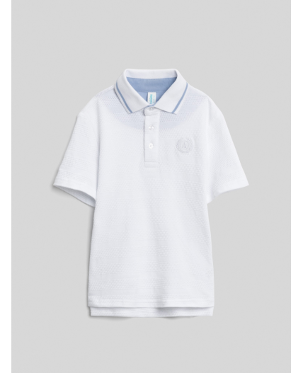 Сорочка-поло верхняя для мальчиков Hermi белый