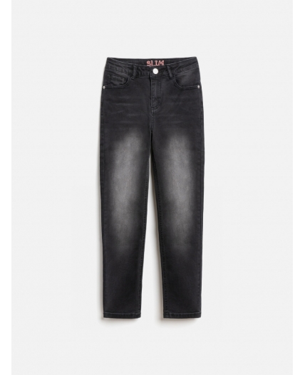 Брюки джинсовые детские для девочек Indra черный