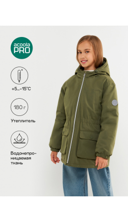 Куртка детская для девочек Kiara хаки