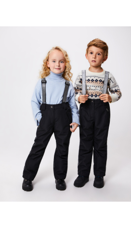 Брюки (утепленные) детские Leon черный