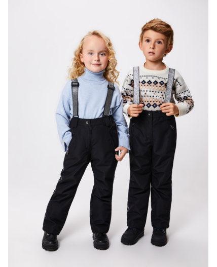 Брюки (утепленные) детские Leon черный