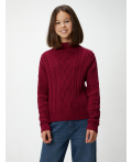 Свитер детский для девочек Linda бордовый