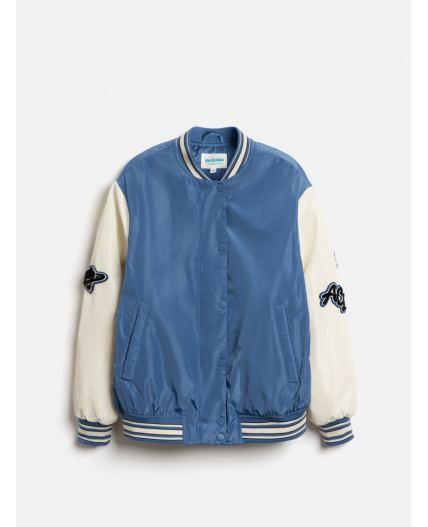 Куртка детская для девочек Luva бело-голубой