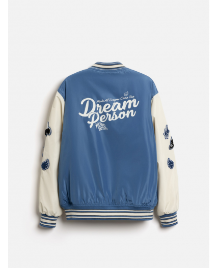 Куртка детская для девочек Luva бело-голубой