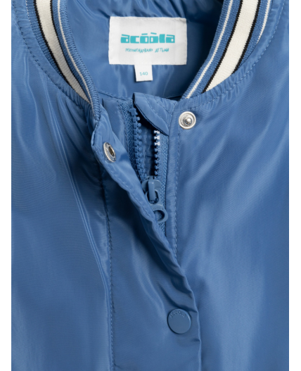 Куртка детская для девочек Luva бело-голубой