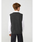 Жилет детский для мальчиков Moretti серый меланж