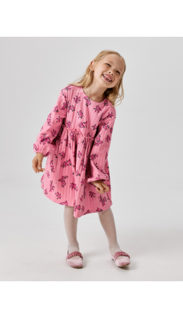 Платье детское для девочек Neptun розовый принт