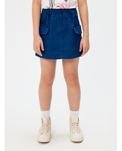 Юбка детская для девочек Ostrova холодный синий