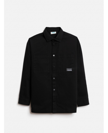 Сорочка верхняя детская для мальчиков Ovidiy черный