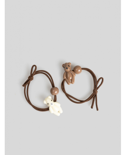 Набор из 2 резинок для волос дет. Rosarie разноцветный