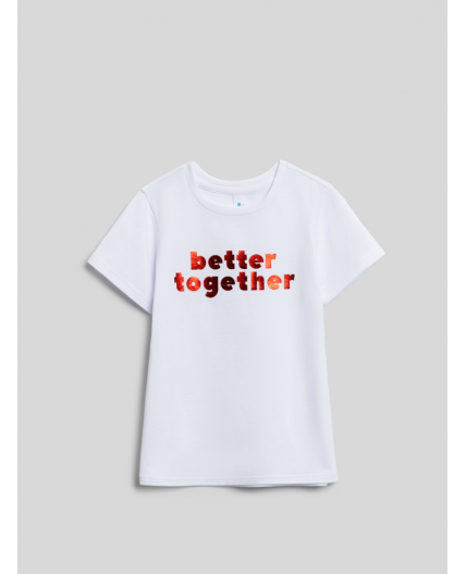 Футболка детская для девочек Selena1 белый