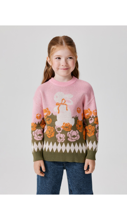 Джемпер детский для девочек Sonya светло-розовый