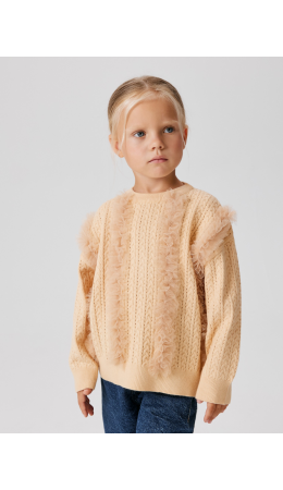 Джемпер детский для девочек Tammy светло-бежевый