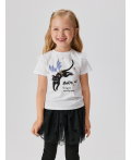 Футболка детская для девочек Tihna белый