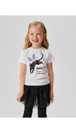 Футболка детская для девочек Tihna белый
