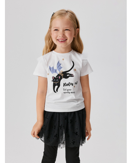 Футболка детская для девочек Tihna белый