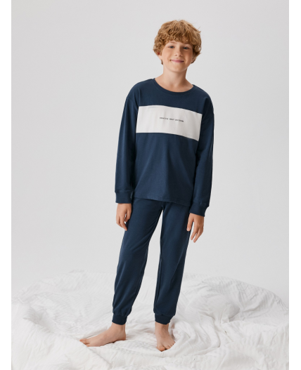 Пижама детская для мальчиков Tom темно-синий