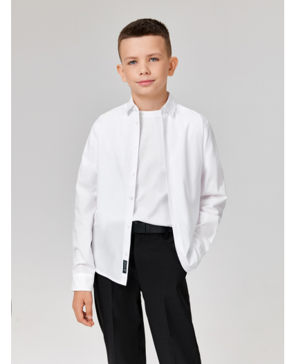 Сорочка верхняя детская для мальчиков Tump белый
