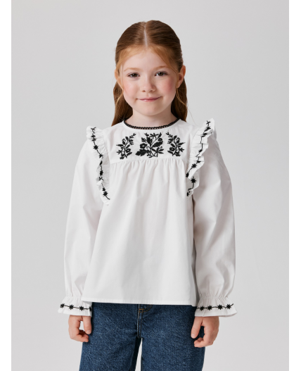 Блузка детская для девочек Vega белый