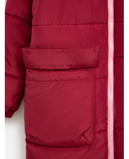 Куртка детская для девочек Yueh бордовый