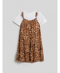 Платье детское для девочек Bata леопардовый принт