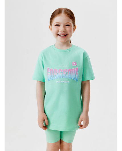 Футболка детская для девочек Berlinia мятный