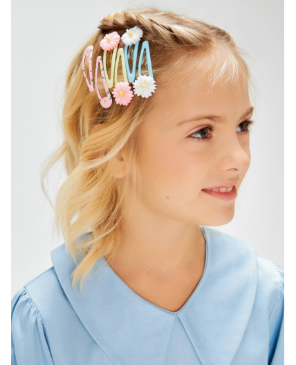 Набор из 6 заколок для волос дет. Brie цветной