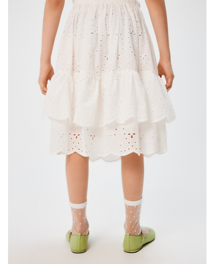 Юбка детская для девочек Cafe_sk белый