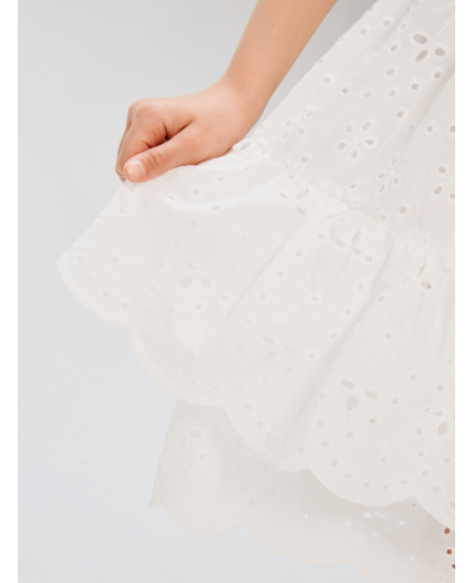 Юбка детская для девочек Cafe_sk белый