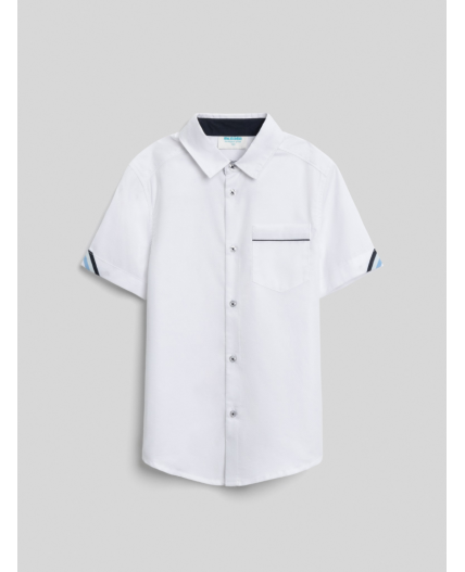 Сорочка верхняя детская для мальчиков Dragan белый