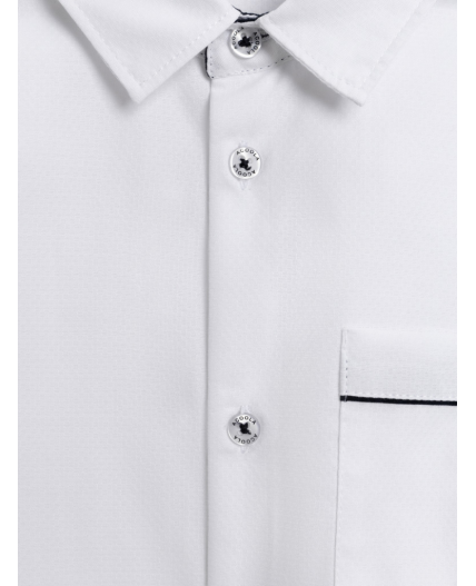 Сорочка верхняя детская для мальчиков Dragan белый