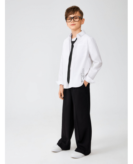 Сорочка верхняя детская для мальчиков Goran белый