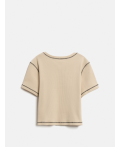 Футболка детская для девочек Gusli бежевый