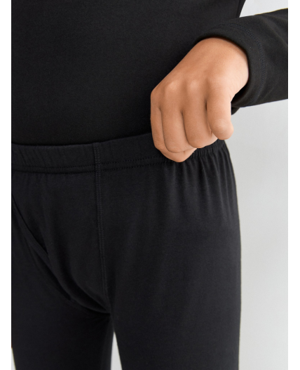 Брюки детские для мальчиков Long Jhons черный