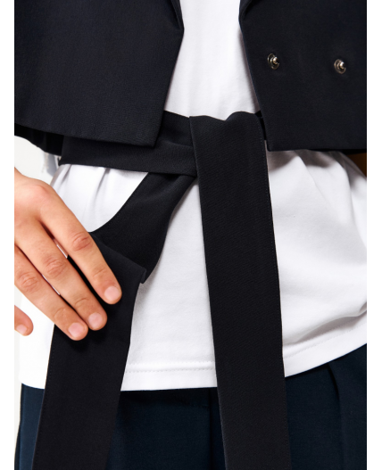 Жилет детский для девочек Music черный-синий