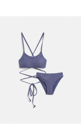 Костюм купальный детский для девочек Nikoli графитовый