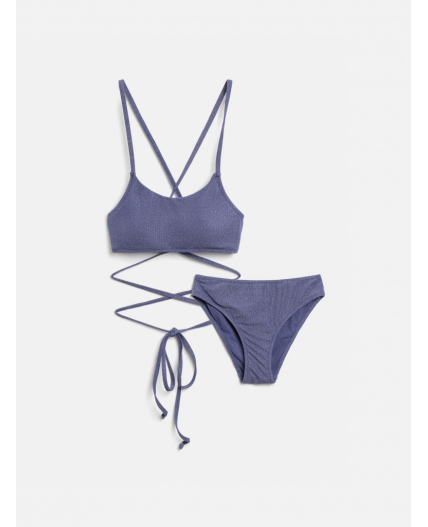 Костюм купальный детский для девочек Nikoli графитовый