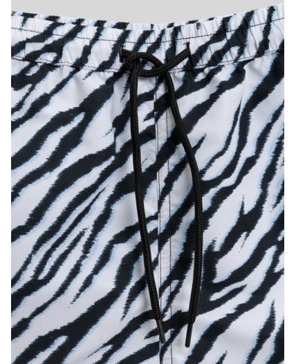 Шорты купальные детские для девочек Ombrina2 черный принт