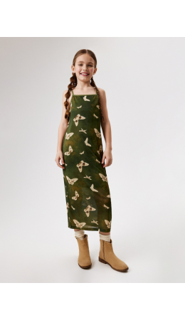 Платье детское для девочек Ralfa хаки принт