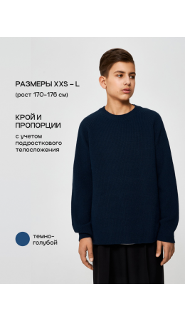 Джемпер муж. Ricardo_teen темно-голубой
