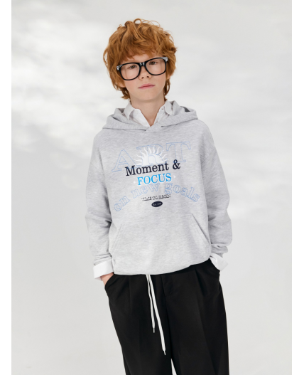 Джемпер детский для мальчиков Sura серый меланж