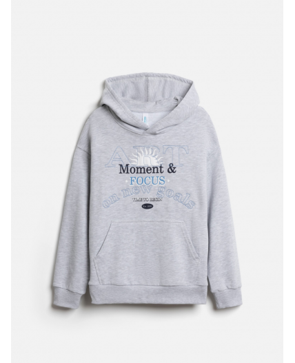 Джемпер детский для мальчиков Sura серый меланж