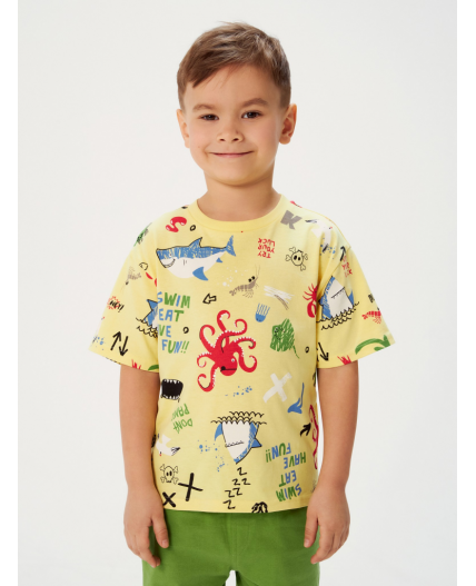 Футболка детская для мальчиков Tarpon бледно-желтый