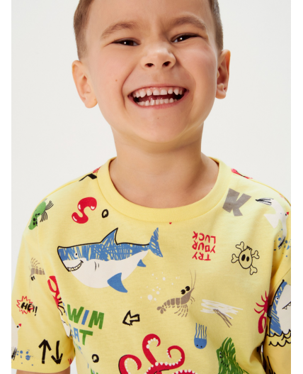 Футболка детская для мальчиков Tarpon бледно-желтый