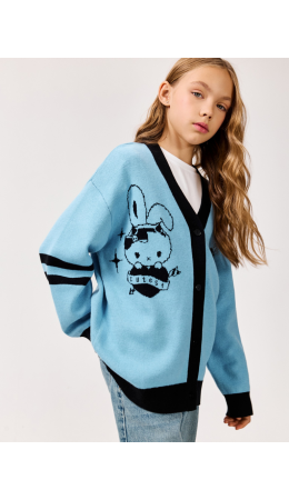 Кардиган детский для девочек Valeria голубой