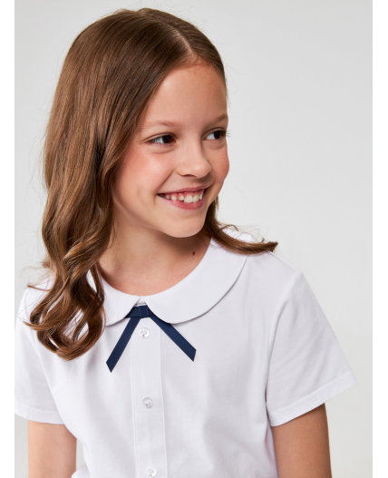 Блузка детская для девочек Veil белый