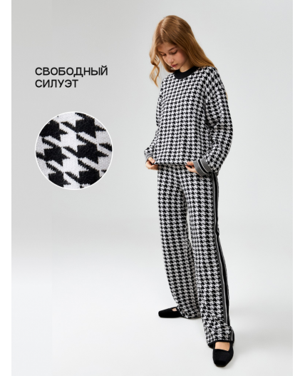 Джемпер жен. Alda_teen черно-белый