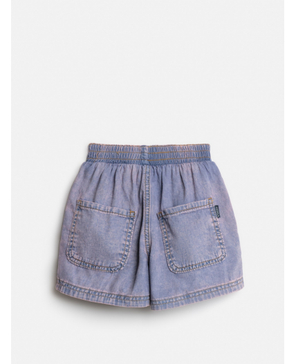 Шорты джинсовые детские для девочек Alisenta сине-розовый