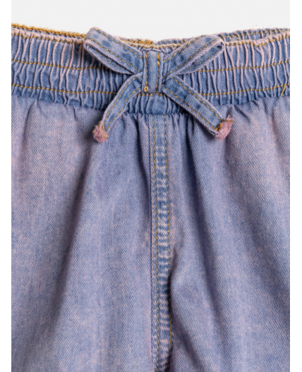 Шорты джинсовые детские для девочек Alisenta сине-розовый